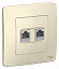 Розетка RJ45 компьютерная, С/У, (бежевый) Blanca Systeme Electric. Вид 1.