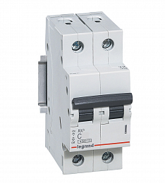 RX3 Автоматический выключатель 2-полюсный 20А 4,5kA (хар-ка C) Legrand. Вид 1