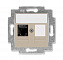 5014H-A61017 18W Розетка компьютерная RJ45 кат.6+заглушка, Levit, кофе макиато ABB. Вид 1.