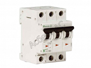 278875 FAZ-C25/3 Автоматический выключатель 3-полюсный, 25А, 15kA (хар-ка C) Eaton. Вид 1