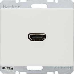 Розетка HDMI (полярная белизна) Arsys Berker. Вид 1