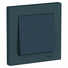 Выключатель 1-клавишный, сх.1, 10АХ, в сборе (изумруд) Atlas Design Systeme Electric. Вид 1