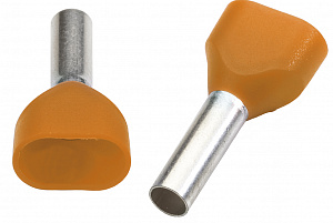 IKYх2 0,5/8 Наконечники двойные изолированный 0,5 мм² (огнестойкие) (1уп.-500шт) Klemsan. Вид 1