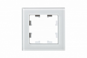 Рамка 1-постовая (стекло белое) Atlas Design Nature Systeme Electric. Вид 1