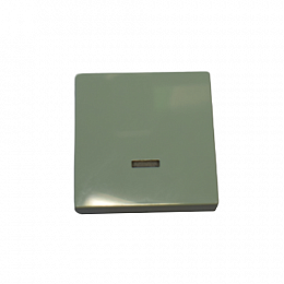 6543-86-101 Центральная плата с клавишей для светорегулятора solo samoa светло-зеленый ABB. Вид 1