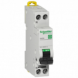 Автоматический выключатель N40N 1-полюсный+N 10kA 6А С Schneider Electric. Вид 1