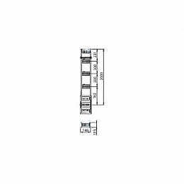 Секция распр. верт. 630а, 2м Schneider Electric. Вид 1