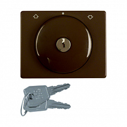 Накладка с замком к жалюзийному замочному выключателю (металл, светло-бронзовый) Arsys Berker. Вид 1