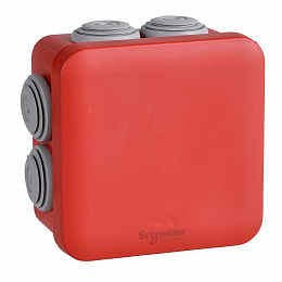 Коробка соед.mureva 80х80х45 ip55 красн. Schneider Electric. Вид 1