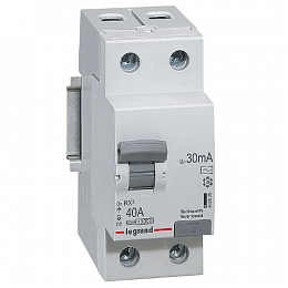 RX3 Блок утечки тока (УЗО) 2-полюсный, 40А, 30mA, тип АC Legrand. Вид 1