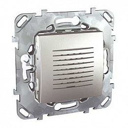 Звонок электронный, 70 дб/1 м (алюминий) Unica Top Schneider Electric. Вид 1
