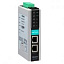 2-портовый преобразователь DF1 (2 x RS-232/422) в EtherNet/IP, с изоляцией 2 кВ MOXA. Вид 1.