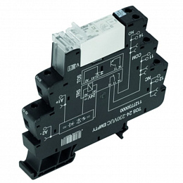 TRS 24-230VUC 1CO 16A Релейный модуль, 1 переключающий контакт AgNi, 24…230 V UC Weidmuller. Вид 1