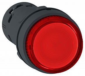Кнопка 22мм 24в красная с подсв. xb7nw34b1 Schneider Electric. Вид 1