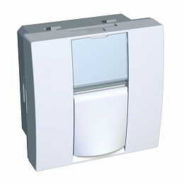 Розетка компьютерная - Actassi S-one - кат. 5 - UTP - белая Schneider Electric. Вид 1