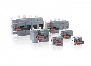 Рубильник OS160GD04N2 без ручки под предохранители DIN-00 ABB. Вид 1