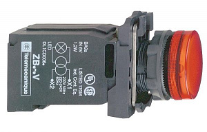 Лампа красная в сборе с патроном BA 9S, 230-240В АС, 50/60 Гц Schneider Electric. Вид 1
