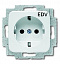 20 EUC/DV-214-500 Розетка SCHUKO 16А 250В с маркировкой EDV, серия Reflex SI, цвет альпийский белый ABB. Вид 1.