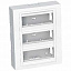 Коробка нар.монт 3x3 гориз.c рамкой 9003 Schneider Electric. Вид 1.