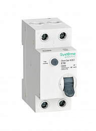 Дифф. автомат 1P+N, 16А, 10mA, тип A, 6kA (хар-ка C) City9 Systeme Electric. Вид 1