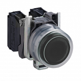 Кнопка 22мм черная XB4BP21, CUST Schneider Electric. Вид 1