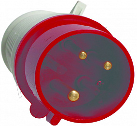 Вилка переносная 023 2Р+РЕ 32А 220В IP44 EKF. Вид 1