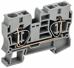 Клемма пружинная КПИ 2в-10 70А серый ИЭК. Вид 1