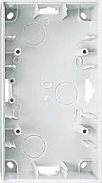 Корпус для открытого монтажа 2-постовый, sm (полярный белый) Merten Schneider Electric. Вид 1