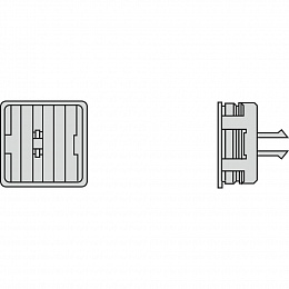 Концевая заглушка 40а Schneider Electric. Вид 1