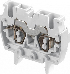 DR2,5/5.2L Миниклеммник винтовой на DIN-рейку 2.5 мм.кв. (серый) TYCO. Вид 1