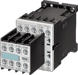 Контактор 12А, 2НО+2НЗ, катушка 24В DC 1но Siemens. Вид 1
