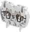 DR2,5/5.2L Миниклеммник винтовой на DIN-рейку 2.5 мм.кв. (серый) TYCO. Вид 1.
