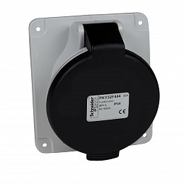 Розетка панельная, угловая бстр 32a4p 500v 7h IP44 Schneider Electric. Вид 1