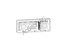 Коробка для накладного монтажа, горизонтальная на 6,8 или 3х2 модулей (40мм) Mosaic Legrand. Вид 1.