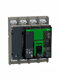 NS1600H Автоматический выключатель 4-полюсный, 1600А, MIC 5.0, 70 kA Schneider Electric. Вид 1