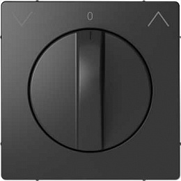 Центральная накладка д/поворот. мех-ма рольставней (антрацит) Merten D-Life Schneider Electric. Вид 1