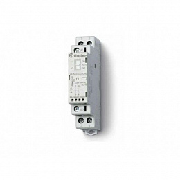 Модульный контактор 25А 2НО 230B AC/DC, опции: переключатель Авто-Вкл-Выкл + мех.индикатор + LED Finder. Вид 1