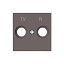 8550 TP Накладка для TV-R розетки, SKY, Тауп ABB. Вид 1.