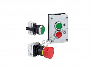 Кнопочный пост на 5 элементов (серый) Legrand. Вид 1