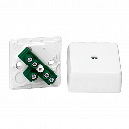 коробка соед.ip20 60х60 + колодка 5*440v белая ral9003 Schneider Electric. Вид 1