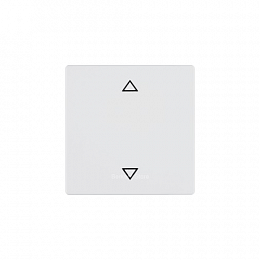 Кнопка для вставки жалюзи (полярная белизна, бархат) Q.1/Q.3 Berker. Вид 1