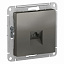 Розетка компьютерная RJ45, кат. 5Е, механизм (сталь) Atlas Design Systeme Electric. Вид 1.