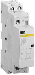 КМ20-11М Контактор модульный, 1НО+1НЗ, 20А, 230В AC IEK. Вид 1