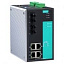 6-портовый управляемый коммутатор: 4 PoE+х10/100 BaseT(X), 2х100BaseFX, -40...+75С MOXA. Вид 1.