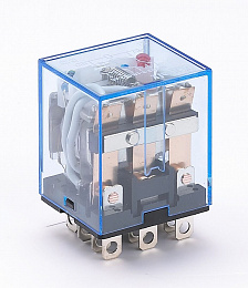 ПР102-3-10-220-AC Промежуточное реле с инд. LED 220В AC 3ПК (10А) DEKraft. Вид 1