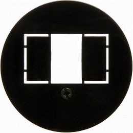 Накладка для розетки TAE (черный, глянцевый) Serie 1930 Berker. Вид 1