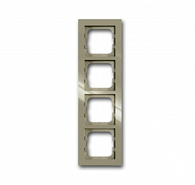 1724-299-500 Рамка 4-постовая, серия axcent, цвет maison-beige ABB. Вид 1