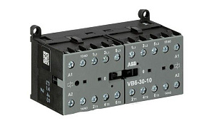 VВ 6-30-10 Реверсивный миниконтактор 3-х полюсный 9A (400В AC3). 230В AC ABB. Вид 1