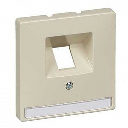 Центральная плата для механизмов RJ45 (бежевый) Merten M-Trend Schneider Electric. Вид 1