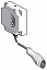 Индуктивный датчик формата с sn=25mm но xs8c1a1mal01u20 Schneider Electric. Вид 1.